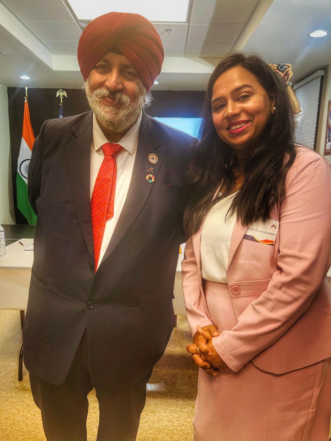 Volunteer at chapter inauguration