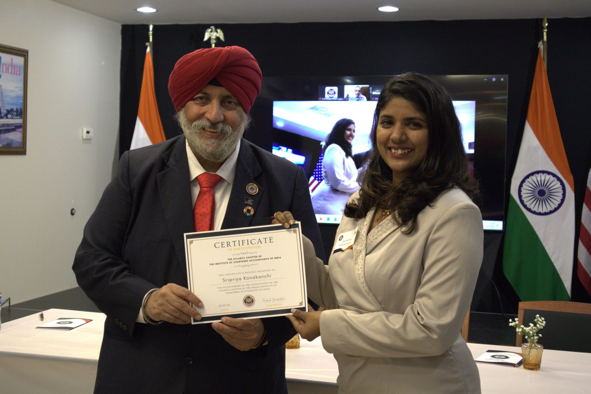 Community volunteers gathering